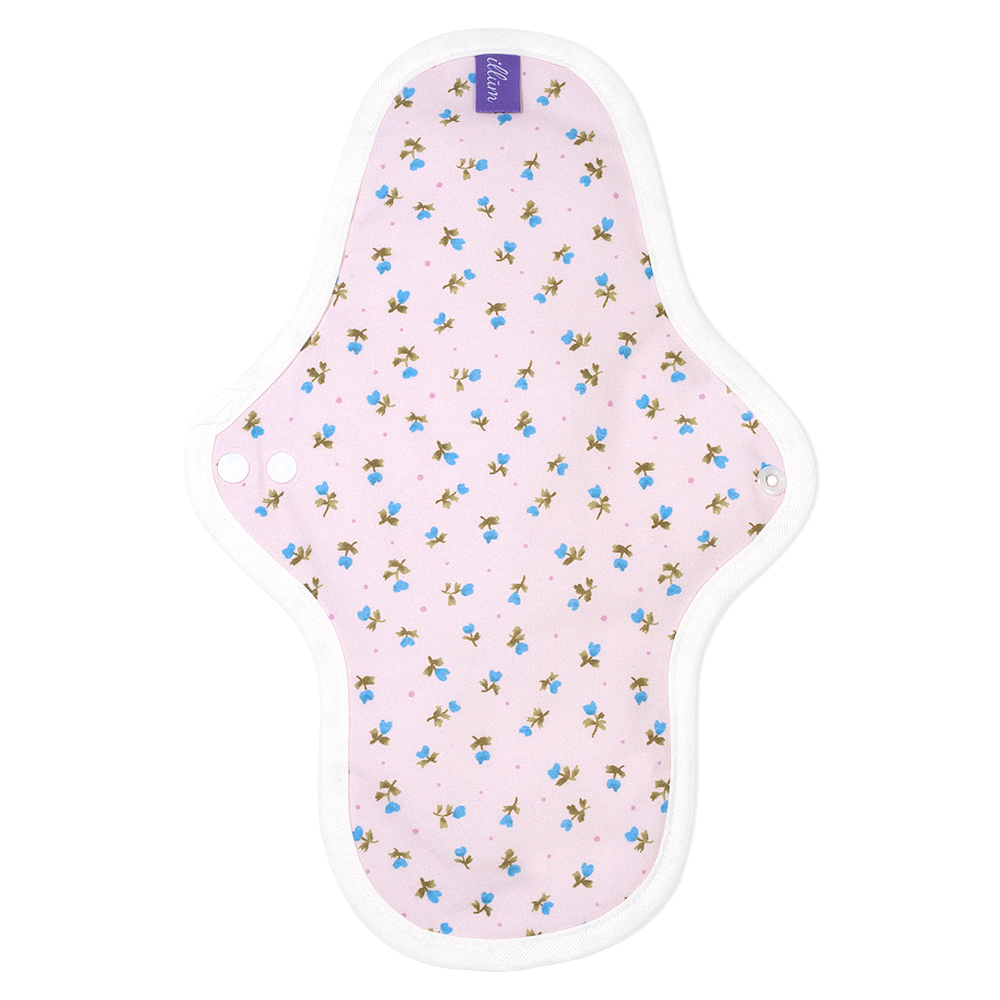 Pink color pattern Regular Illum premium Bamboo cloth pads