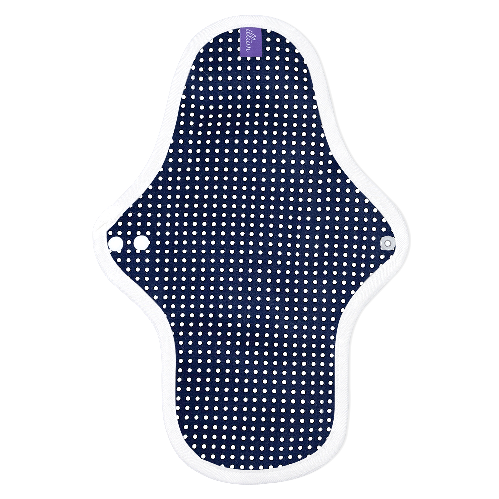 Black color pattern Regular Illum premium Bamboo cloth pads